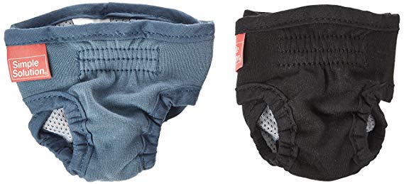 Bramton Simple Solution Washable Diapers Cover-Ups, XX-Small, Blue/Black 2 pack