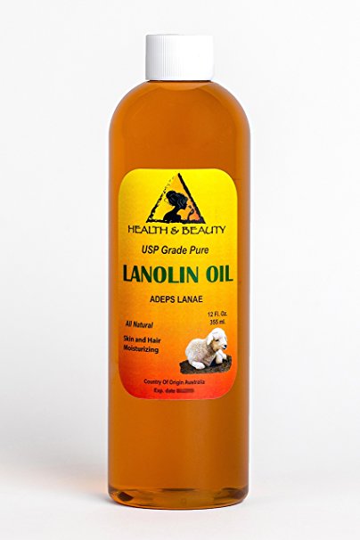 Lanolin Oil USP Grade 100% Pure Skin and Hair Moisturizing 24 oz