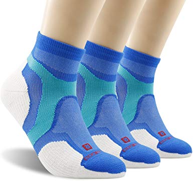 Athletic Running Socks, ZEALWOOD Unisex Merino Wool Anti-blister Cushion Hiking Socks,1/3 Pairs