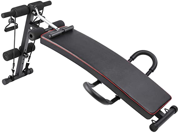 Femor Multifunctional Weight Bench, Adjustable Training Fitness Bench, Professional Sit-up Bench with Adjustable Backrest/Leg Fixation, for Full-body Exercise Home Gym, up to 120kg / 150kg / 200kg