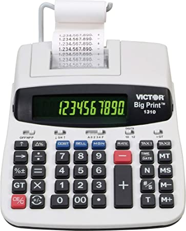 Victor 1310 Big Print Commercial Printing Calculator with 150% Larger Print