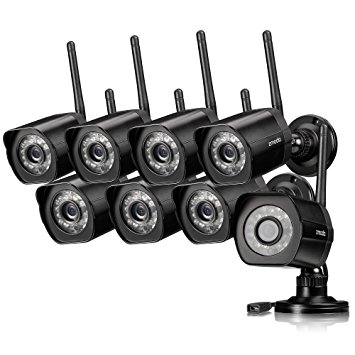 Zmodo 720p HD Outdoor Wireless Video Surveillance Security Cameras (8 Pack)