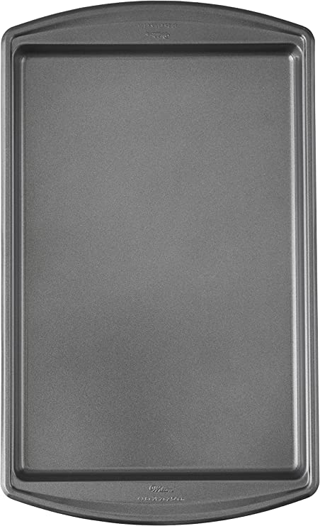 Wilton Advance Select Premium Non-Stick Large Baking Sheet, 17.25 x 11.5-Inch, Steel, Silver