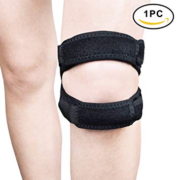 FILWO Knee Brace Dual Strap, Open Patella Knee Support, Shoulder Brace, Wrist Support Wraps, Waist Trimmer Support Belt, Ankle Support Brace, Breathable Adjustable for Fitness Sports Exercise, Unisex