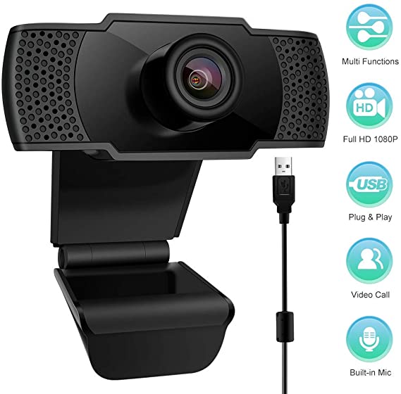 StillCool Webcam with Microphone, 1080P HD Computer USB Streaming Web Camera for PC Mac Laptop Desktop, Live, Widescreen Video Calling, Recording, Conferencing, Gaming