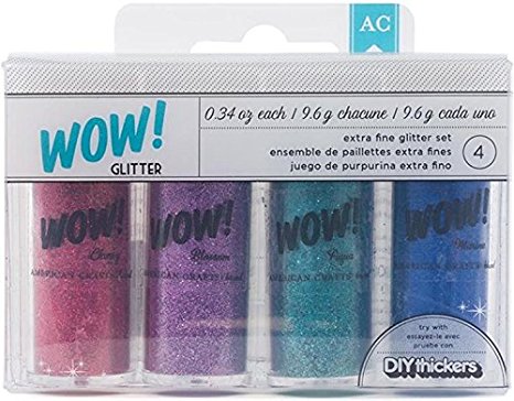 Extra Fine Glitter Set – Princess Colors – Taffy, Purple, Light Blue and Pink. Great for DIY Projects, General Crafting and Making Princess Slime