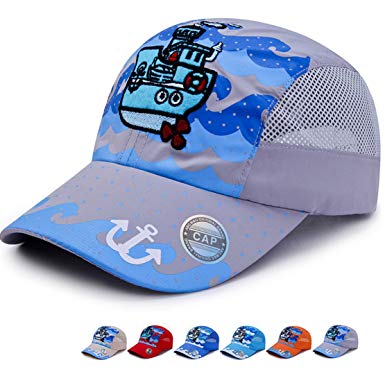 Kids Baseball Quick Drying - Sun Cap | Lightweight Sports Baseball Hat Mesh Adjustable Age for 2-10