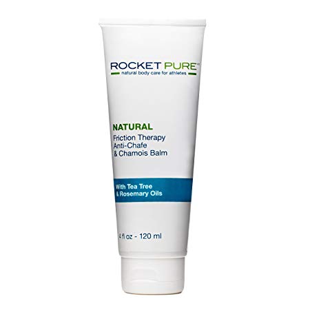 Rocket Pure Natural Friction Therapy Anti-Chafe and Chamois Balm, 4 fl oz (120 ml)