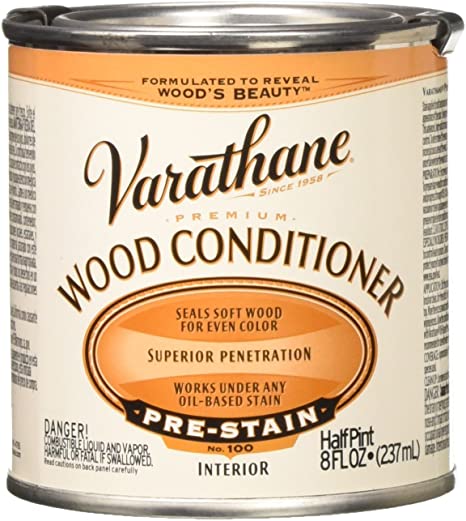 RUST-OLEUM 211776 Oil-Based Wood Conditioner, 1/2-Pint, Clear