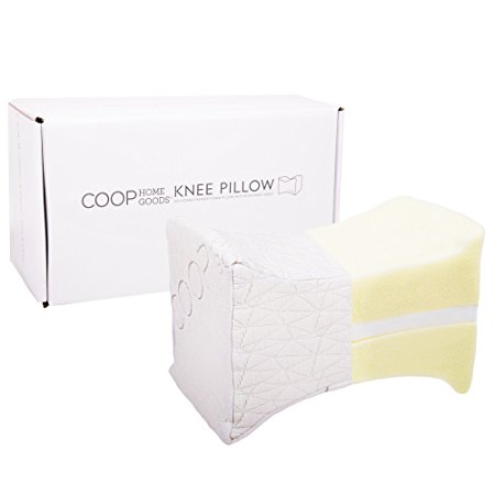 Coop Home Goods - Adjustable Memory Foam Knee Pillow - Perfect for side or back sleepers, pregnancy, relief for sciatic pain - Patent Pending