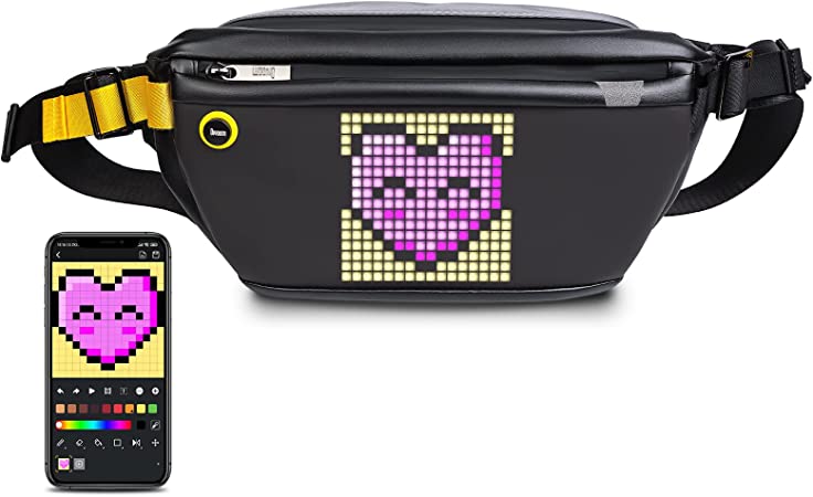 Fanny Pack with LED Display for Women & Men, Via App Control Animation Screen Waist Packs For Gift, Party, Shopping, Travel, Festival