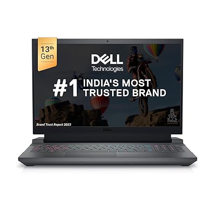 Dell Gaming G15-5530 13th Gen Laptop, Intel i5-13450HX/16GB/512GB SSD/NVIDIA RTX 3050 (6GB GDDR6)/15.6" (39.62cm) FHD 120Hz 250 nits/Win 11 MSO'21/Backlit Keyboard 4-Zone RGB/Dark Shadow Gray/2.65kg