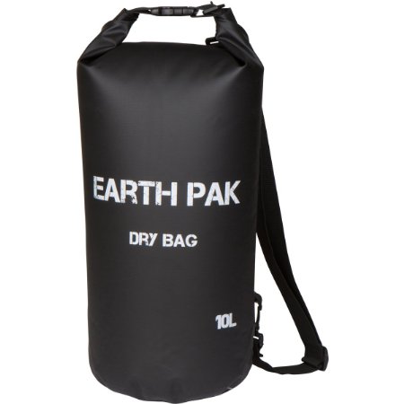 Earth Pak- Waterproof Dry Bag - Roll Top Dry Compression Sack Keeps Gear Dry for Kayaking, Beach, Rafting, Boating, Hiking, Camping and Fishing