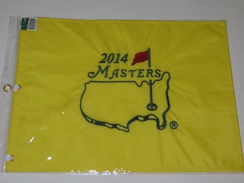2014 MASTERS Golf Tournament Pin Flag Augusta National Bubba Watson Wins!