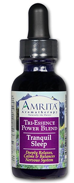 Tranquil Sleep Tri-Essence Power Blend; Blended With All Natural Herbal Extracts, FLower Essences & Essential Oils of Sweet Marjoram, Red Mandarin & Mandarin Petitgrain - SIZE: 30ML ( 1 FL. OZ)