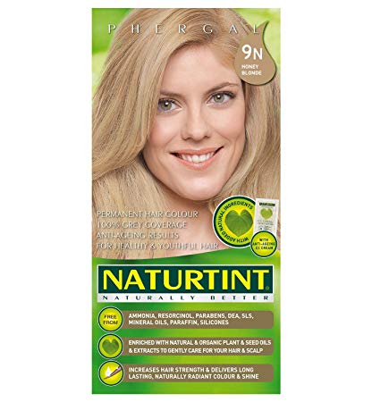 Naturtint Permanent Hair Color, 9N Honey Blonde, Plant Enriched, Ammonia Free, Long Lasting Gray Coverage and Radiante Color, Nourishment and Protection