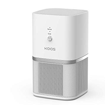 KOIOS Air Purifier, Desktop Air Filtration with True HEPA Filter, Compact Home Air Cleaner for Rooms and Offices,Removing Allergens, Dust & Pollen, Smoke and Pet Dander, 100% Ozone Free