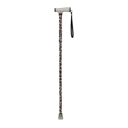 Drive Medical Folding Canes with Glow Grip Handle, Leopard