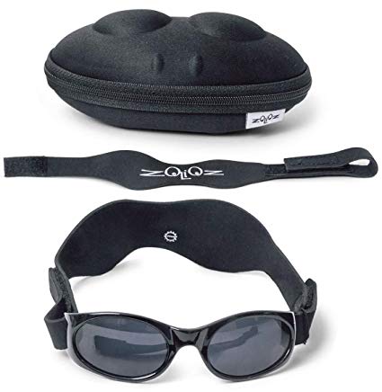 Tuga Baby/Toddler UV 400 Polarized Sunglasses with Two Adjustable Straps and Case (0-5 Years)