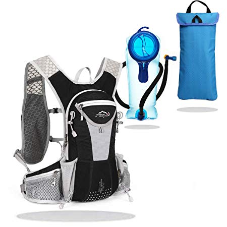 IBTXO Hydration Pack Backpack 12L Outdoors Marathoner Running Race Hydration Vest with Water Bladder for Hiking Skiing Running Cycling Camping Fits Men and Women