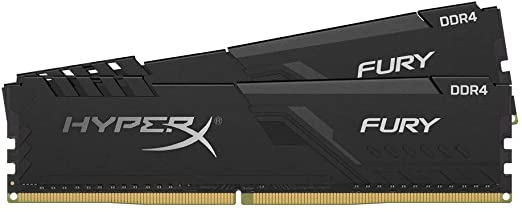 HyperX Kingston 16GB 2666MHz DDR4 CL16 DIMM (Kit of 2) 1Rx8 Fury Black (HX426C16FB3K2/16)