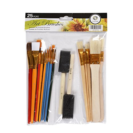 Paint Brush Set CONDA Starter Kit 25-piece Assorted Sizes A10844