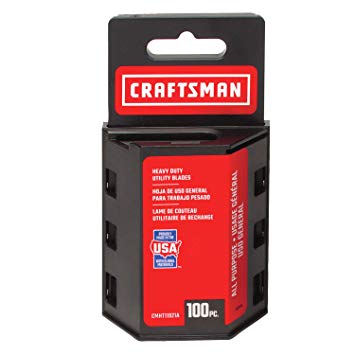 CRAFTSMAN Utility Knife Blades, 100 Pack (CMHT11921A)