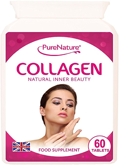 60 Collagen 1000mg Tablets Types 1 & 3 Ultra Strength & Best 5 Star Quality 6000mg Daily Dose Supports the Maintenance of Healthy Joints Hair Skin and Nails with Added Vitamin C to Accelerate Performance and Support Antioxidant Levels|100% Quality Assured Money Back Guarantee |FREE UK DELIVERY
