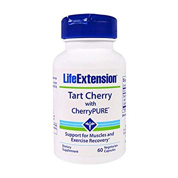 Life Extension Tart Extract with Standardized Cherry/Pure Veggie Capsules, 60 Count