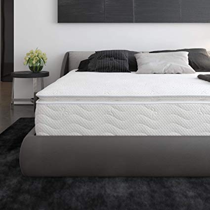 Signature Sleep 6147559 Contour Hybrid 12" Independently Encased Coil Memory Foam, King Bed Mattress Conventional, White