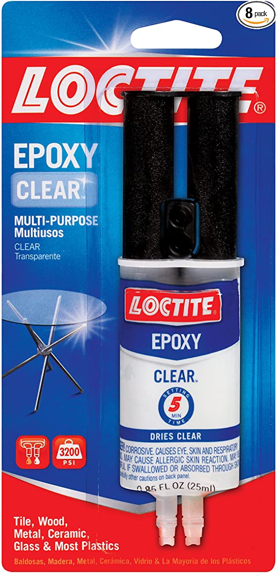 Loctite 1943587-8 Epoxy Clear Multi-Purpose, 8-Pack, 8 Pack