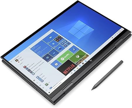 HP ENVY x360 15-eu0005na 15.6” FHD Touchscreen Convertible - Ryzen 7 5700U (8 Core), 1TB PCIe 4.0 x 4 NVMe, 16GB DDR4, Fingerprint & SD Card Reader, UK Backlit Keys Windows 11 Pro (Renewed)