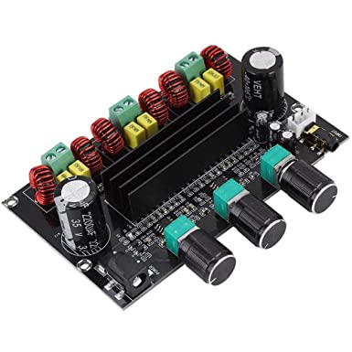 ICQUANZX Digital Amplifier Board,TPA3116D2 Audio Module Digital Amplifier Board 2.1 Channels High Power Audio Module 2 X 80W 100W