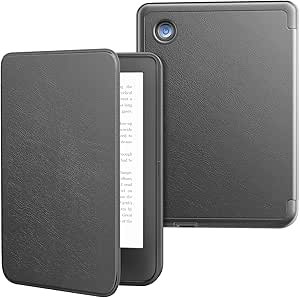 MoKo Case for Kobo Libra Colour 7" 2024 Release, Ultra Slim Lightweight with Auto Wake/Sleep Cover Folio Case for Kobo Libra Colour 7" 2024, Dark Gray