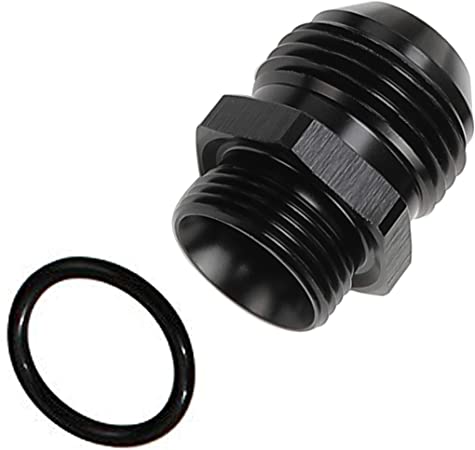 AC PERFORMANCE Black Aluminum Straight Metric M22 x 1.5 to AN10 Oil Cooler Adaptor Fitting fit for oil cooler