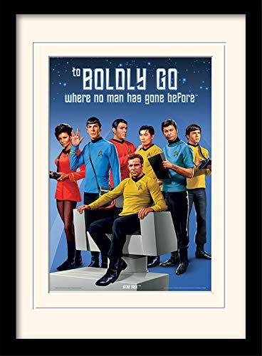 Star Trek Boldly Go A3 Framed and Mounted Print