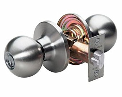Master Lock BAO0115 Ball Keyed Entry Door Knob, Satin Nickel