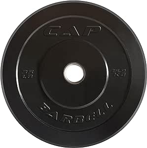 CAP Barbell Better Olympic Bumper Plate, Black, 35 lb Single