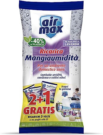 Airmax D0741 Ricariche Sali per Kit Assorbiumidità, 1,35Kg