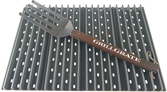 GrillGrate Set of Four 13.75" (Interlocking)   Grate Tool