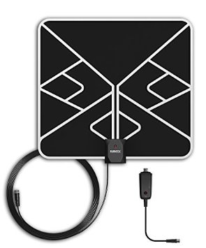 TV Antenna, AVANTEK Amplified Indoor HDTV Antenna with 50-Mile Range Signal Booster