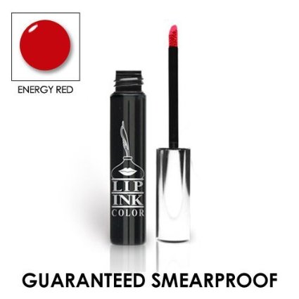LIP INK Organic Vegan 100 Smearproof Liquid Lip Stain Energy Red