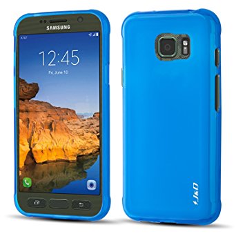 Galaxy S7 Active Case, J&D [Drop Protection] [Slim Cushion] [Lightweight Bumper] Shock Resistant Protective Slim Case for Samsung Galaxy S7 Active - Blue