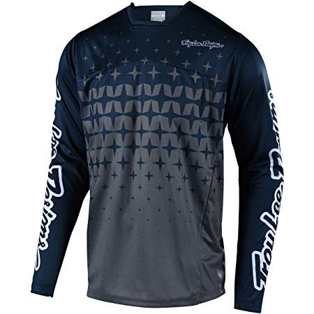 Troy Lee Designs Sprint Long-Sleeve Jersey - Men's Megaburst Gray/Navy, XL