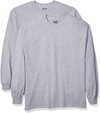 Gildan Mens DryBlend Long Sleeve T-Shirt, Style G8400, 2-Pack