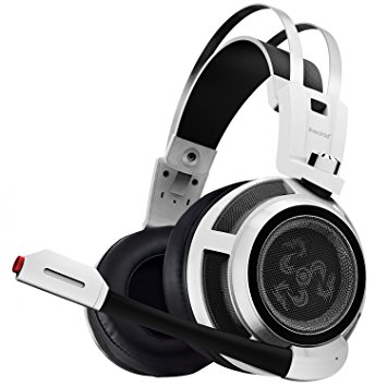 Kworld Over-ear Headphones, Lightweight Noise Isolating Headphones with Microphone, Volume Control