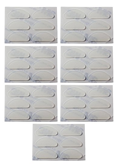 (21 Pair, Clear) GMS Optical 19mm Adhesive Silicone Eyeglass Nose Pads