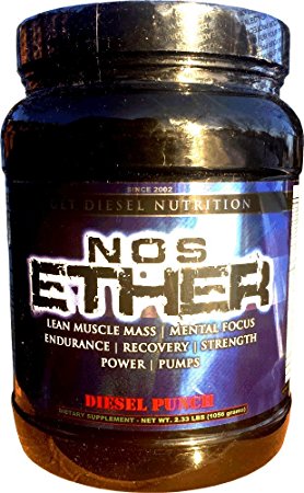 Stimulant free Pre-workout | NOS Ether 60 Servings Delicious Diesel Punch