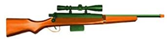 270 Hunting Replica 28" Bolt Action Wood Rifle Toy Fake Gun Weapon with Bullets Orange and Green California Compliant