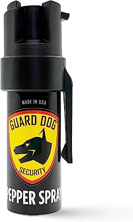 Guard Dog Collar Clip Pepper Spray for Self Defense, Safety Twist Top to Prevent Accident, 16 feet Range, Belt Clip in USA